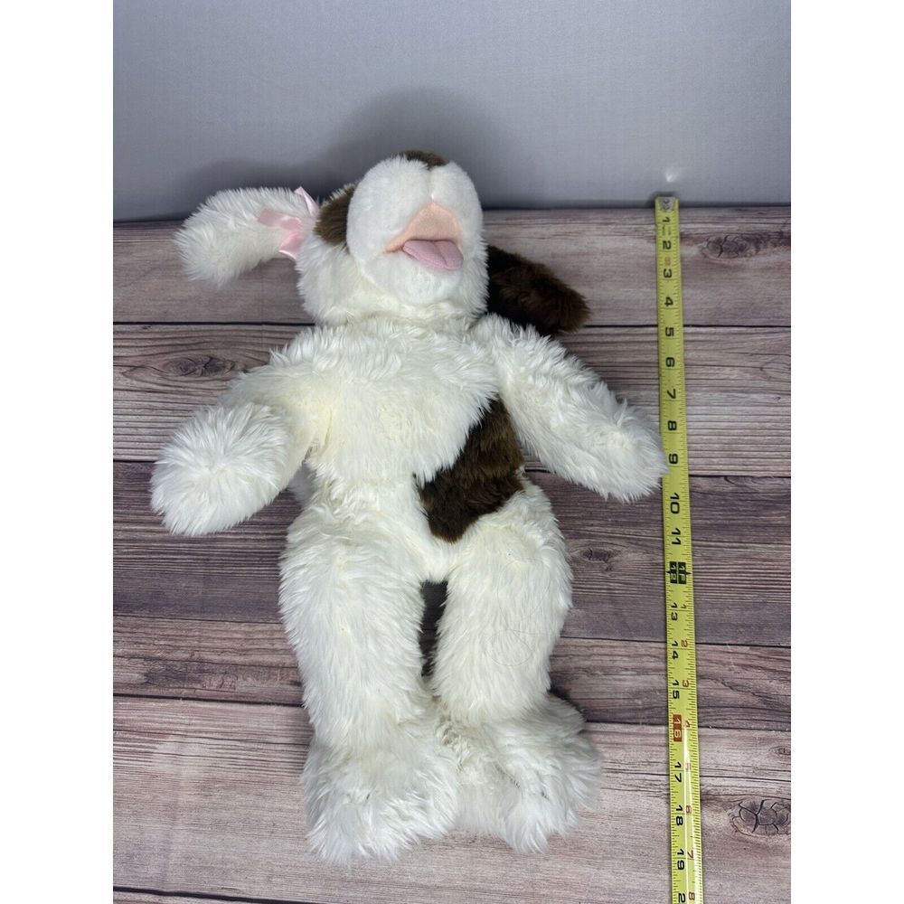 Build A Bear Retired Dog Plush White Brown Spots With Sound - Picture 6 of 7